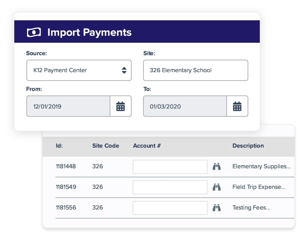 Import Payments tool in LINQ Finance