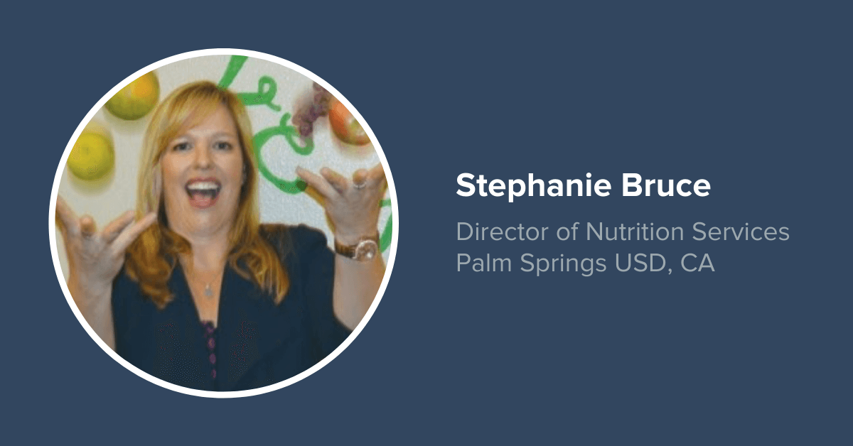 Stephanie Bruce, Nutrition Service Director at Palm Springs USD discussing how LINQ Nutrition helped her nutrition program productivity
