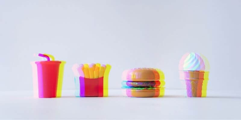 Fast food items that are toy miniatures soda, french fries, hamburger, ice cream cone, causes of heartburn real-time syncing