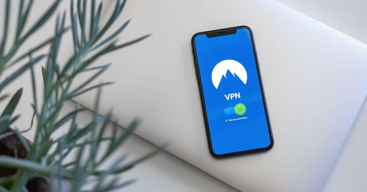 mobile phone showing VPN enabled