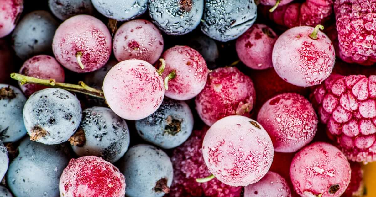 Frozen berries and grapes up close commodities school nutrition programs