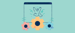 Person running happily on a trio of cogs to makes their digital solution work digital trends of 2022 for k12 school administrators
