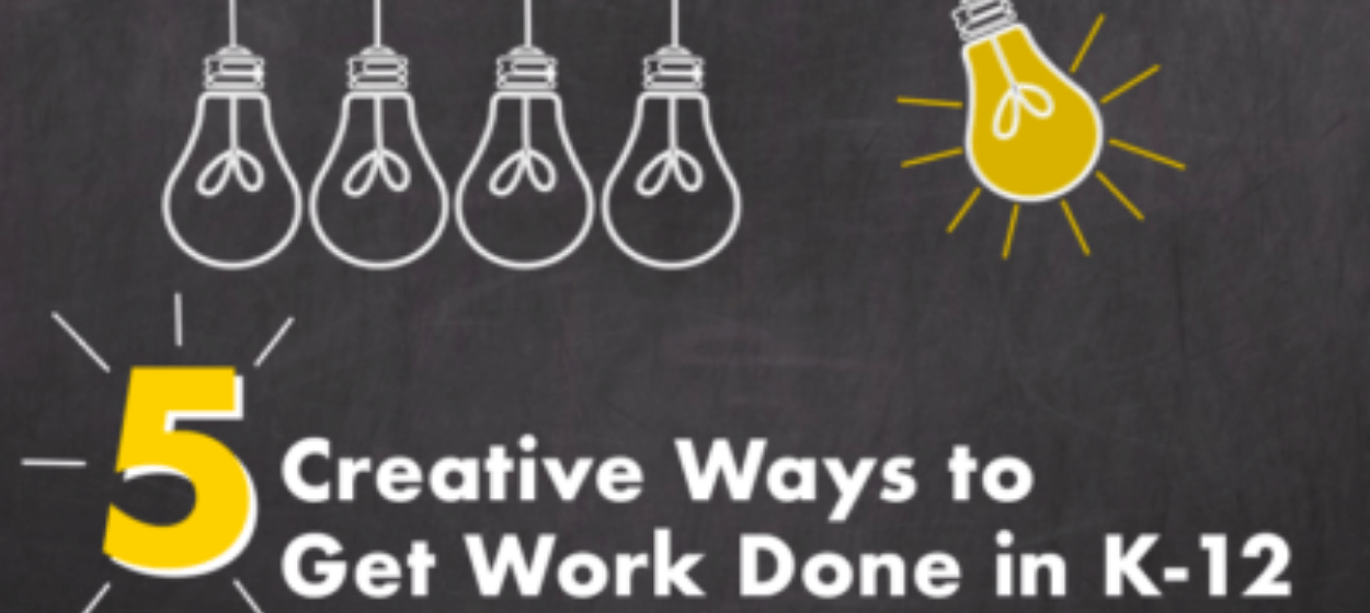 5 creative ways to work in K12