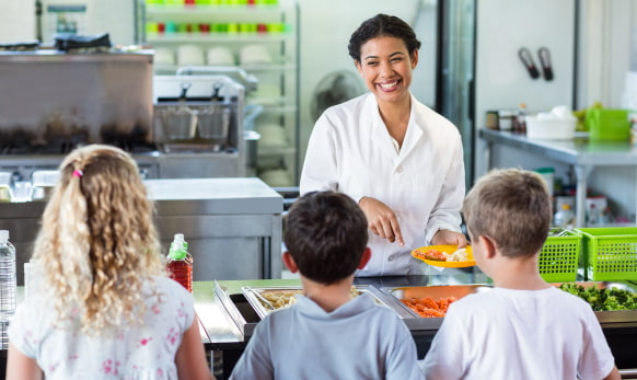 School nutrition worker - national school lunch week