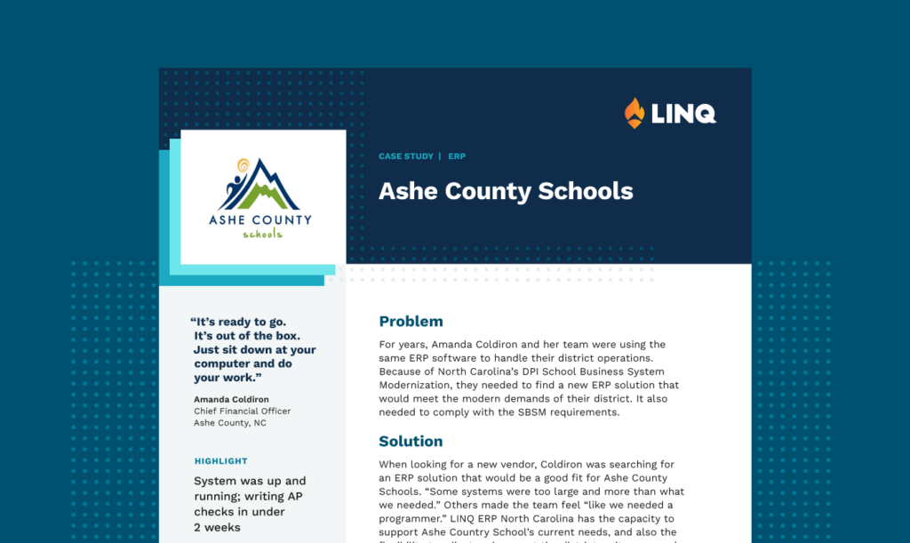 Case Study: Ashe County Schools - LINQ | K‑12 Software