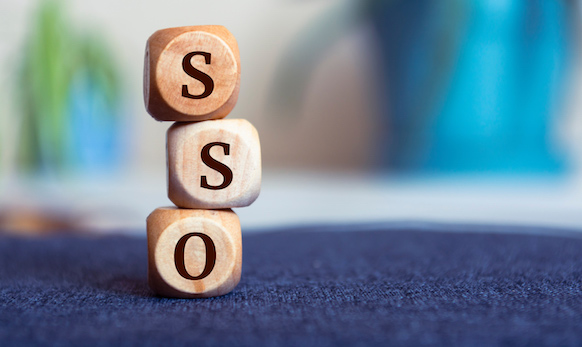 3 blocks spelling the word "SSO"