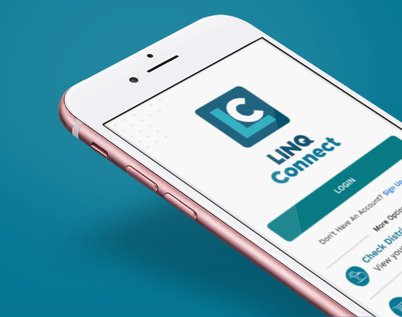 LINQ Connect app on a mobile screen
