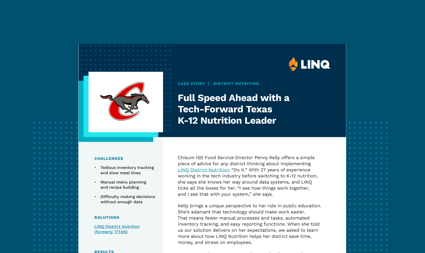 Chisum ISD LINQ Nutrition case study