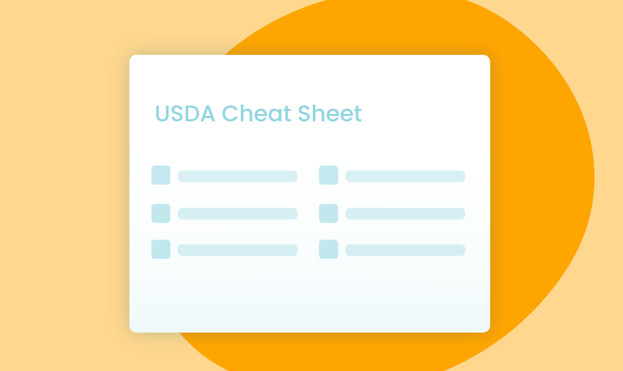 USDA Cheat Sheet